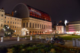 Opra National de Lyon, Place Louis Pradel at night
