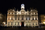 Htel de Ville de Lyon illuminated, Place des Terreaux