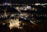 Night view of Lyon from the Basilique Notre-Dame de Fourvire