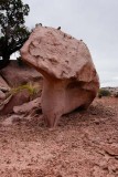 Weird rock about ten feet tall