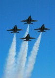 Blue Angels 1: taking off from Boeing Field