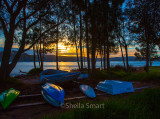 Pittwater with dinghys 