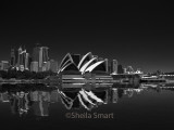 Sydney Harbour in monochrome