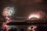 Sydney Harbour and Bridge fireworks 