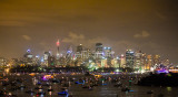 Sydney Harbour at New Years Eve before fireworks