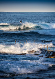 Surfer near Avalon rockpool 