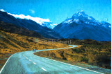 Road to Mount Cook 