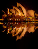 Sydney Opera House night reflection