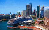 Queen Victoria in Sydney Harbour 