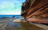 Dee Why Headland with sandstone cliff