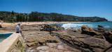 Fred at Whale Beach panorama 