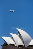 Sydney Opera House and dirigible