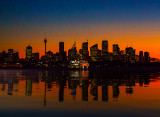 Sydney Harbour at night 