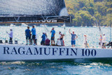 Ragamuffin 100 maxi yacht as a painting 