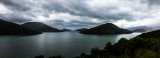 Charlotte Sound panorama, South Island, New Zealand