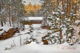 * 101.3 - Amnicon Bridge In Winter, Seen From Upstream