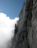 Basso- Martina climbs in cloud