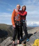 July 13 at the top of the climb The Needle, Cairngorms