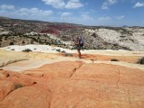 Looking back down to Hackberry Canyon