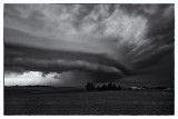 Supercell Storm near Maysville, Missouri B&W