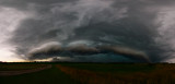 Approaching Thunderstorm Panorama