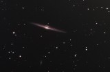 Edge-on galaxy NGC 4565 in Coma Berenices