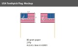 USA Toothpick flags
