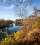 Rock River Bluff View in Late Autumn 