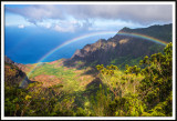 Sweeping Rainbow Over Kalalau Valley