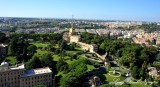 Governorate Palace, Vatican Radio, Vatican Garden from St Peters Basalica, Rome, Italy 573