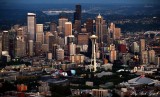 Seattle, Sunset on First Night of Summer, Washington 