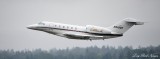 Citation X, N922QS, Departing Boeing Field, Seattle  