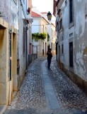 narrow street, Cascais, Portugal