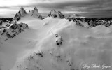 Overcoat Peak, Chimney Rock, Lemah Mountain, Mount Rainier, Cascade Mountains, Washington