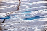 Crevasses and lakes on Knik Glacier, Alaska