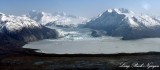 Inner George Lake, Colony Glacier, Mount Muir, Chugach Mountains Range, Alaska