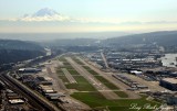 Boeing Field, Runway 13L and 13R, Mount Rainier, Seattle, Washington State  