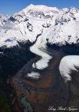 Small glacier of Mount Crillon, Mount Dagelet, Fairweather Range, Glacier Bay National Park, Alaska