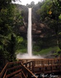 Footbridge at Bridal Veil Falls, New Zealand  