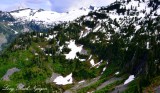 Waterfalls on Mount Lennox, Cascade Mountains, Washington  