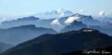 Mount Baker, Three Fingers, Whitehorse Mtn, McClain Peaks, Goat Mtn, Cascade Mountains, Washington 