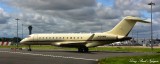 N134WM Bill Gates plane, Edinburgh Airport, Scotland, UK 