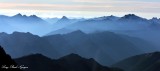 Mount Daniel, Mount Hinman, Summit Chief, Chimney Rock, Cascade Mountains, Washington 