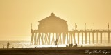 evening on the beach Huntington Beach and Pier  