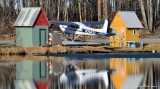 Spring Time on Lake Hood Seaplane Base Anchorage Alaska  