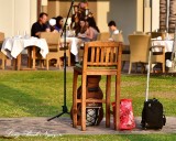 Waiting for Musician, Browns at Fairmont Orchid, Big Island, Hawaii  