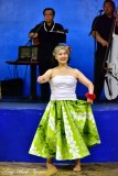 Japanese Hula Performer at Merrie Monarch 2015, Hilo, Hawaii