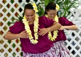 Hawaiian Hula Dancers, Hilo Hawaiian Hotel, Merrie Monarch 2015, Hilo  