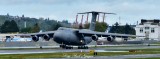 USAF C-5M Galaxy, Travis AFB, aircraft Landed Boeing Field, Seattle  