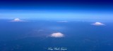 Mount Rainier, Mount St Helens, Mount Adams, Cascade Mountains, Washington  